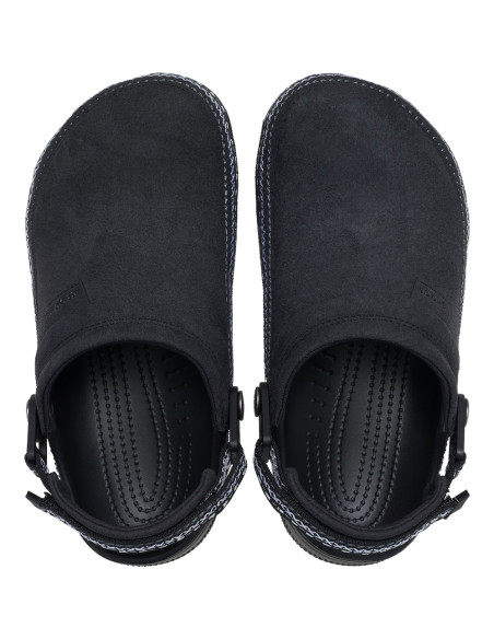 Crocs Crafted Vegan Suede Stitch Femme Black | Hylton