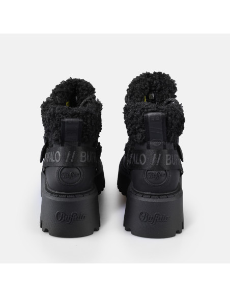 Buffalo Aspen COM Mid Warm Fourrées Femme Noir | Hylton