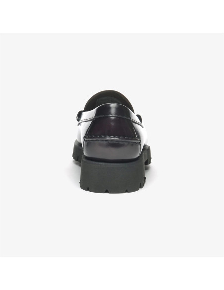 Sebago Dan Lug Noir Mocassins Femme | Hylton