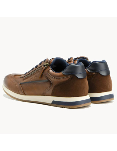 Redskins Laken Brown Navy Baskets Homme | Hylton