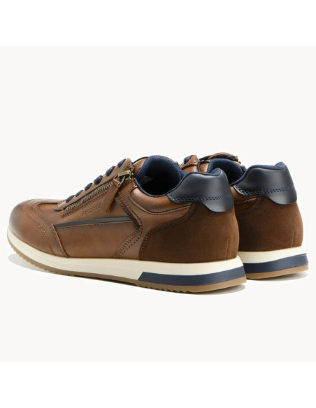 Redskins Laken Brown Navy Baskets Homme | Hylton