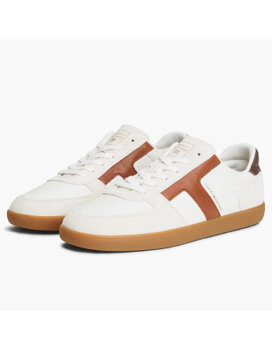 Tommy Hilfiger Tribeca White Cognac Homme | Hylton