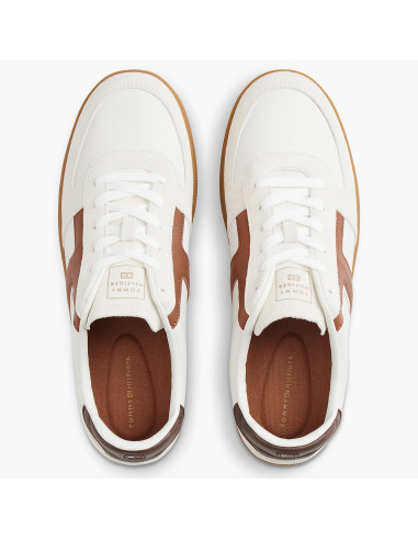 Tommy Hilfiger Tribeca White Cognac Homme | Hylton