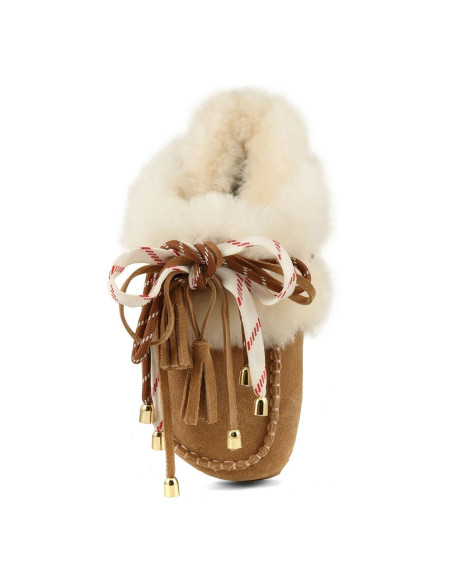 Colors of California Laced Up Sheepskin Fur | Hylton