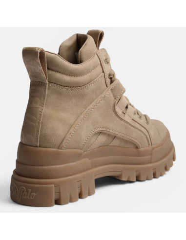 Buffalo Aspha NC Mid Vegan Nubuck Camel Femme | Hylton