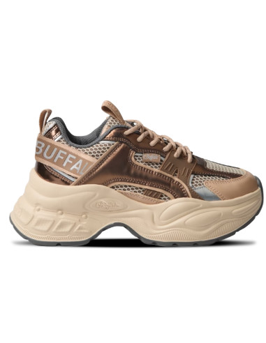 Buffalo Yuno Beige Baskets Compensées Femme | Hylton