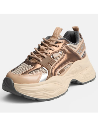 Buffalo Yuno Beige Baskets Compensées Femme | Hylton