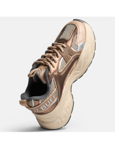Buffalo Yuno Beige Baskets Compensées Femme | Hylton