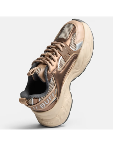 Buffalo Yuno Beige Baskets Compensées Femme | Hylton