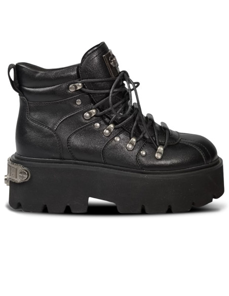 Boots Femme Buffalo Noires à Plateforme Brake High  – PD00018511
