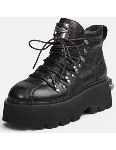 Boots Femme Buffalo Noires à Plateforme Brake High  – PD00018511