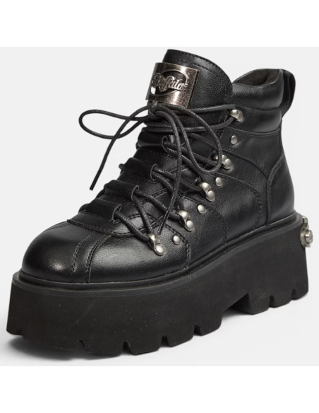 Boots Femme Buffalo Noires à Plateforme Brake High  – PD00018511