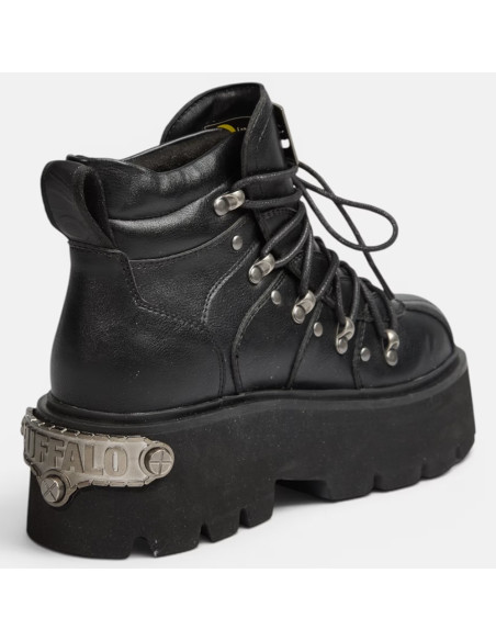 Boots Femme Buffalo Noires à Plateforme Brake High  – PD00018511