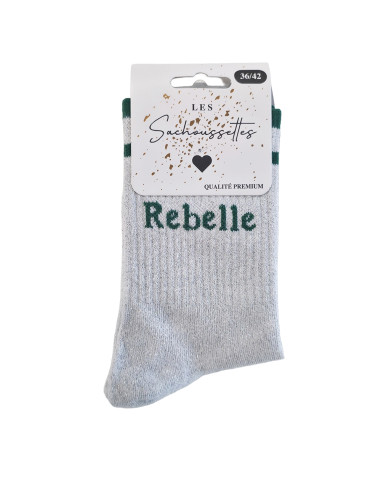 Sachoussette Rebelle Argent Pailletée Femme