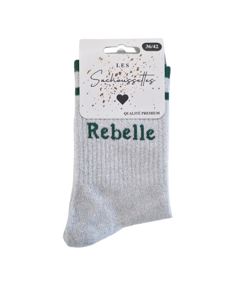 Sachoussette Rebelle Argent Pailletée Femme