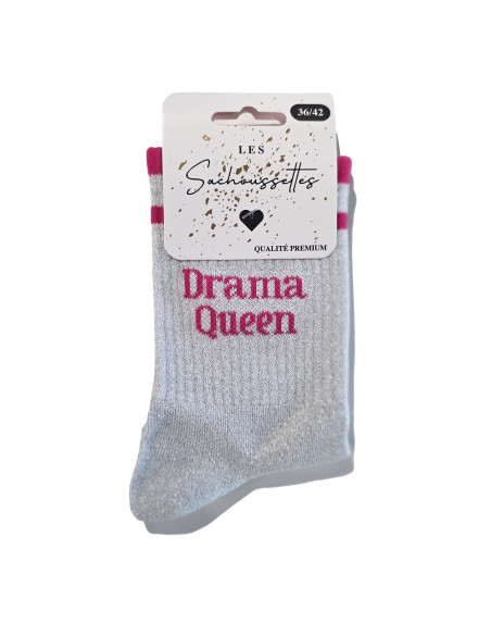 Sachoussettes Chaussures Drama Queen Argent Paillettes