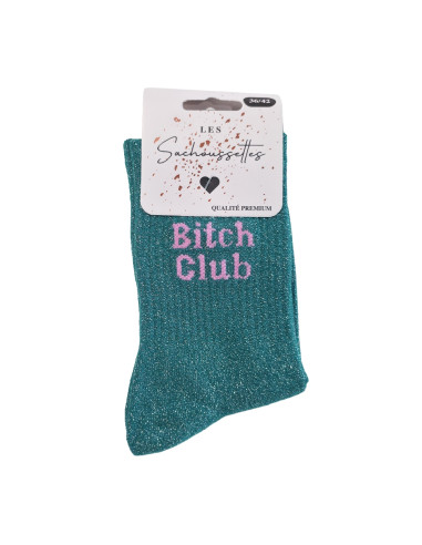 Sachoussette Bitch Club Vert Pailleté Femme | Hylton