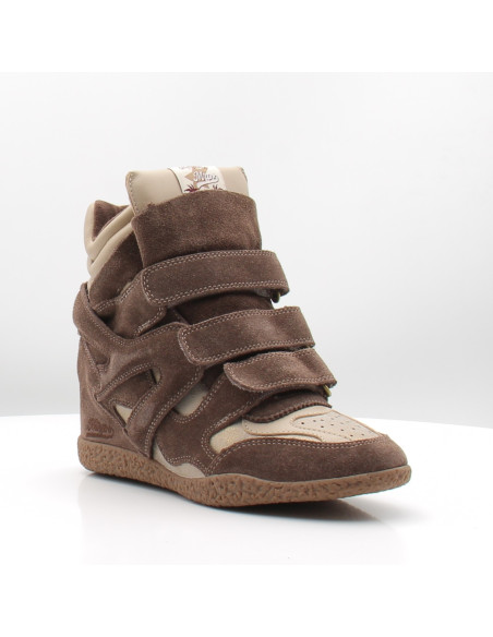 Baskets Montantes Femme MRP Combi Marron/Beige – CHAMONIX/3