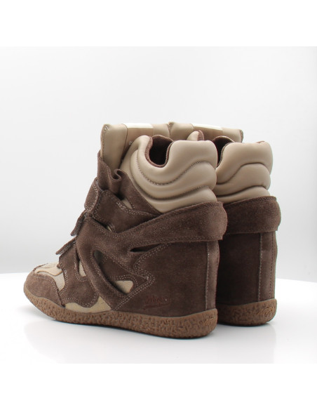 Baskets Montantes Femme MRP Combi Marron/Beige – CHAMONIX/3