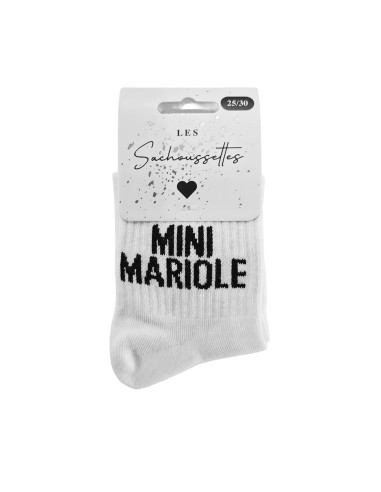 Sachoussettes Chaussettes Mini Mariole Blanc