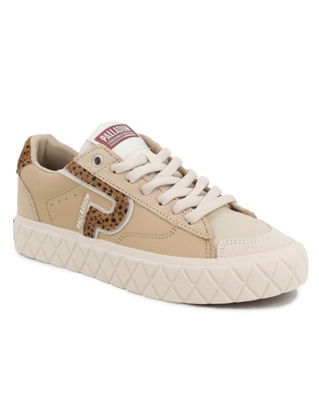 Palladium Ace Lo Mix Lth Cream Leo Femme | Hylton