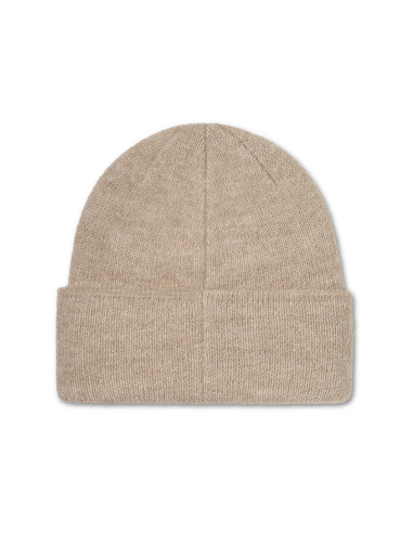 UGG Bonnet Femme Fuzzy Logo Beanie Beige Crème