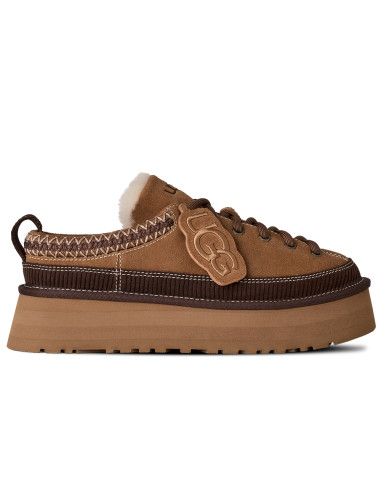UGG Heritage Lace-Up Slipper Chestnut Femme | Hylton