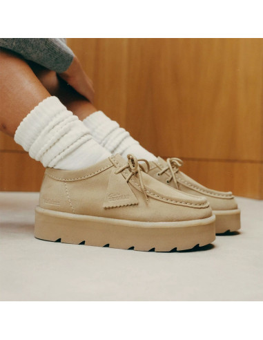 Clarks Meare Walla Femme Maple Suede | Hylton