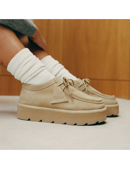 Clarks Meare Walla Femme Maple Suede | Hylton