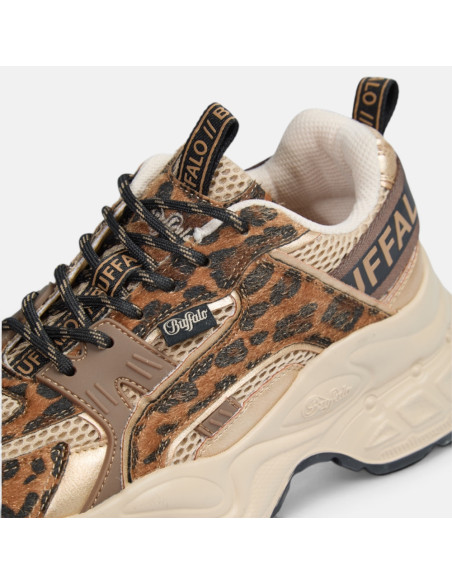 Buffalo Yuno Vegan Nappa Fur Léopard Femme | Hylton