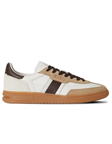 Ralph Lauren Bedford White Classic Camel Femme | Hylton