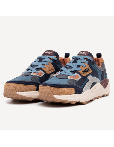 Colmar Garner Homme Bleu Marine – Baskets Nylon et Suède 26AW