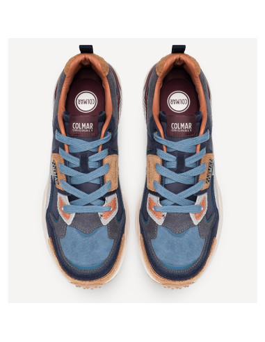 Colmar Garner Homme Bleu Marine – Baskets Nylon et Suède 26AW