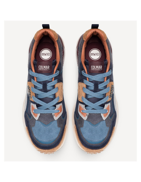 Colmar Garner Homme Bleu Marine – Baskets Nylon et Suède 26AW