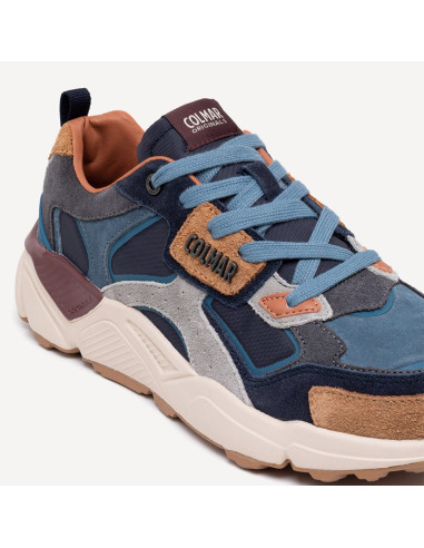 Colmar Garner Homme Bleu Marine – Baskets Nylon et Suède 26AW