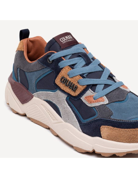 Colmar Garner Homme Bleu Marine – Baskets Nylon et Suède 26AW