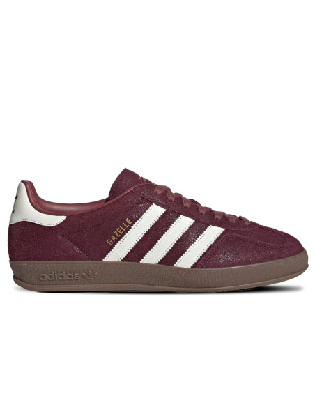 Sneakers Adidas Gazelle Indoor Bordeaux/Blanc – Sneakers Mixte KH9706