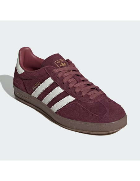 Sneakers Adidas Gazelle Indoor Bordeaux/Blanc – Sneakers Mixte KH9706