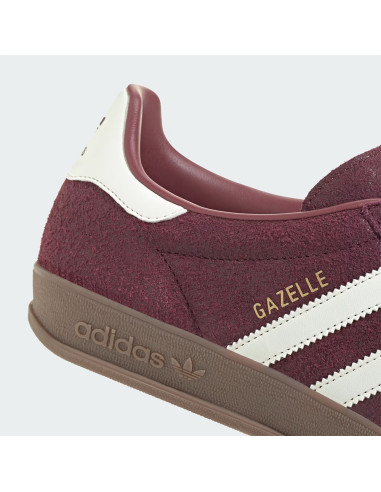 Sneakers Adidas Gazelle Indoor Bordeaux/Blanc – Sneakers Mixte KH9706