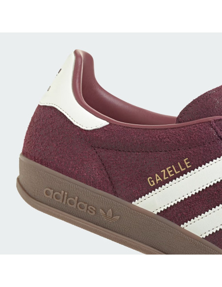 Sneakers Adidas Gazelle Indoor Bordeaux/Blanc – Sneakers Mixte KH9706