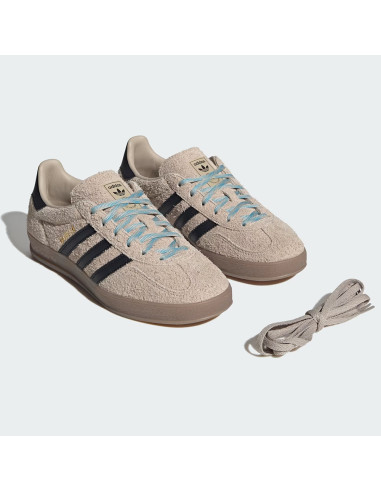 Adidas Sneakers Gazelle Indoor Beige/Noir – Sneakers Femme KJ8315