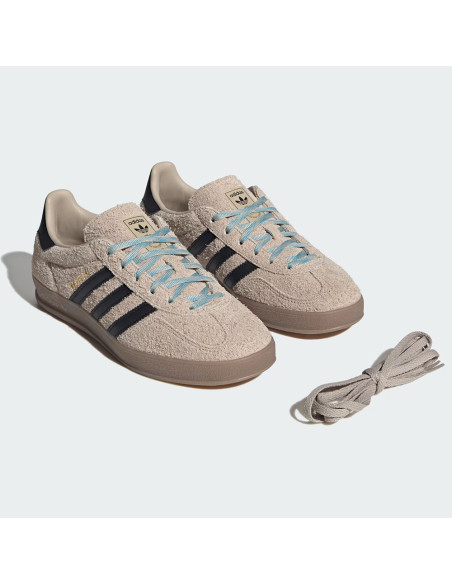 Adidas Sneakers Gazelle Indoor Beige/Noir – Sneakers Femme KJ8315