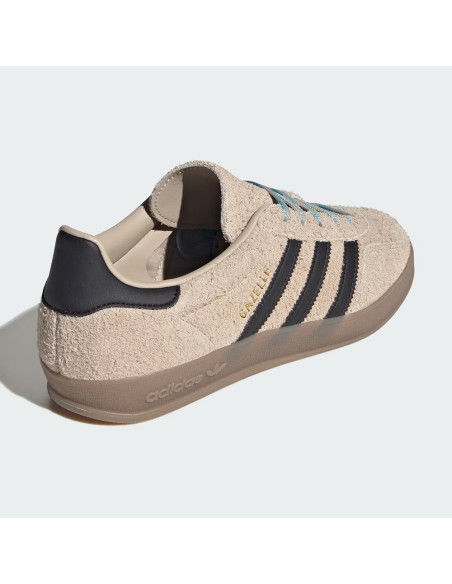 Adidas Sneakers Gazelle Indoor Beige/Noir – Sneakers Femme KJ8315
