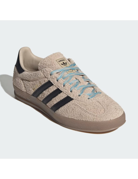 Adidas Sneakers Gazelle Indoor Beige/Noir – Sneakers Femme KJ8315