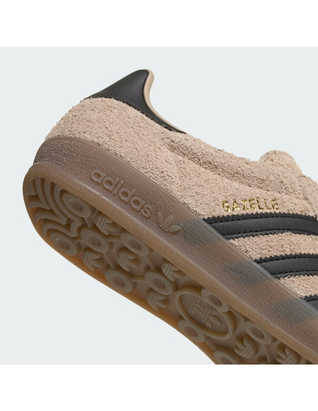 Adidas Sneakers Gazelle Indoor Beige/Noir – Sneakers Femme KJ8315