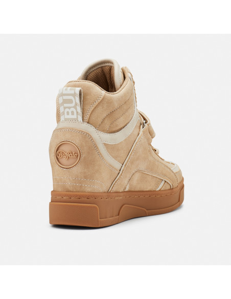 Buffalo Stella Vegan Nubuck Cream Femme | Hylton