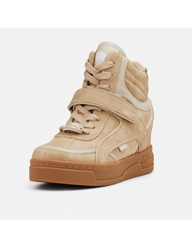 Buffalo Stella Vegan Nubuck Cream Femme | Hylton