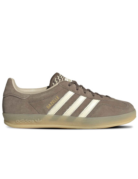 Adidas Sneakers Femme Gazelle Indoor Taupe/Blanc – KI7174