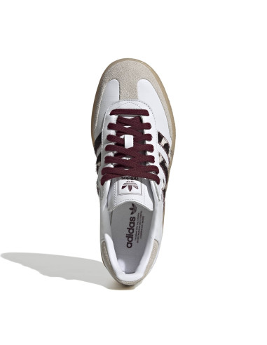Adidas Sambae Femme White/Core Black/Maroon – Sneakers Plateforme KI2153