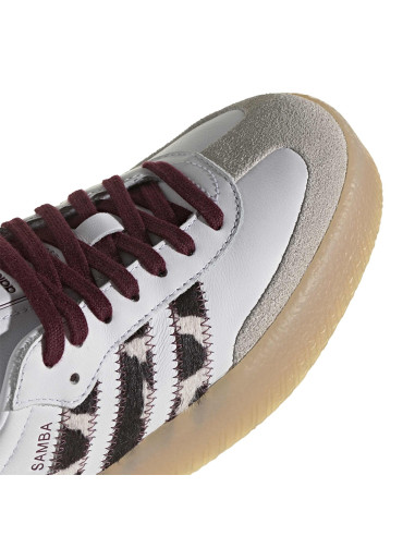 Adidas Sambae Femme White/Core Black/Maroon – Sneakers Plateforme KI2153